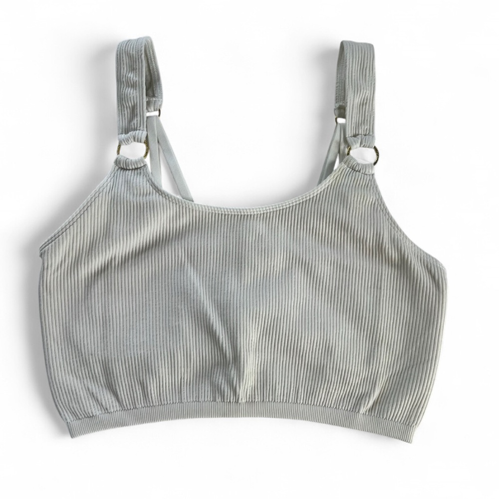 Aerie white crop top with Adjustable Straps